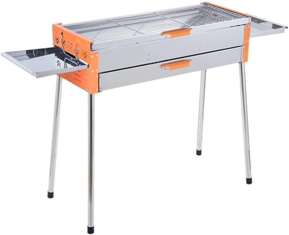 Outdoor Charcoal BBQ Stainless Steel Barbecue Outdoor Portable Charcoal Camping Barbecue Stove Barbecue BBQ Barbecue