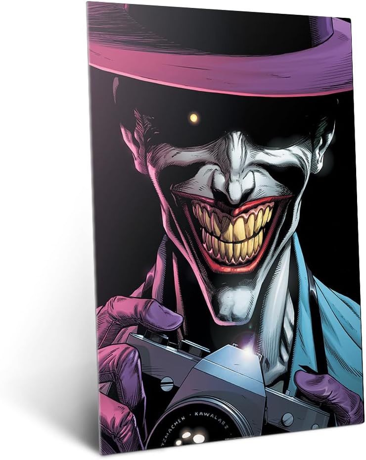 Displate - Metal Poster – Easy Assembly without Drilling – DC Comics – Batman Three Jokers – The Killing Joke – Size L – 18.9x26.6 in Matt