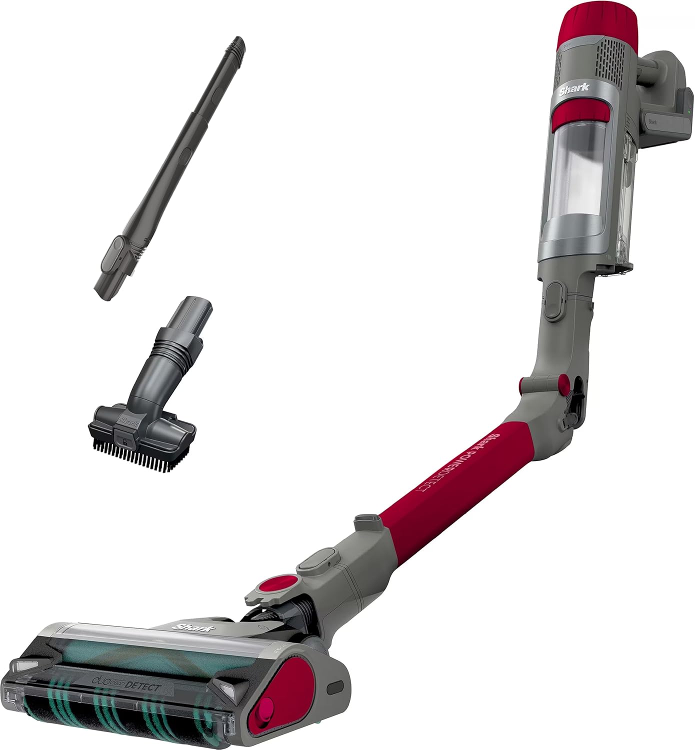 Shark IP1251 PowerDetect Cordless Stick Vacuum, HEPA Filtration, 70-Minute Runtime, Carpet & Hard Floor, Portable, XL Dust Cup, Perfect for Pet Hair, Magenta Metallic (Renewed)