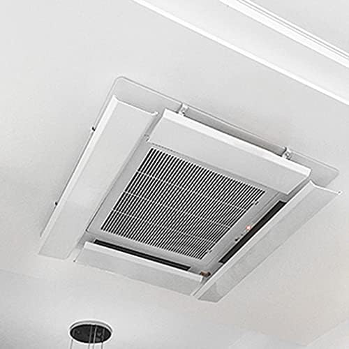 Central Air Conditioner Deflector Wind Shield Ceiling Air Conditioner Air Outlet Anti-Straight Blowing Hood Hanging White Stands for Wind Protection, Cool and Warm Air Circulation