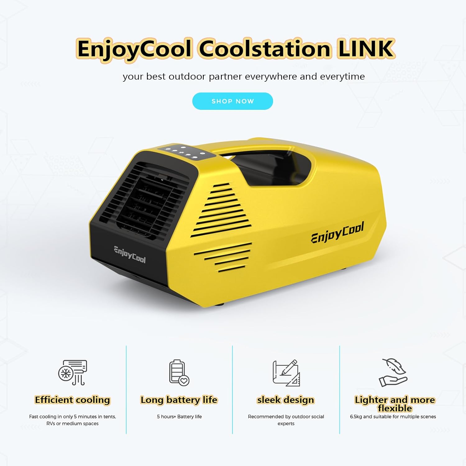 Portable Air Conditioner Conditioner for Camping for Outdoor Camping Tents 2380 BTU Outdoor Air Conditioner Portable Air portable fans that blow cold air Portable Air Conditioner for Pet