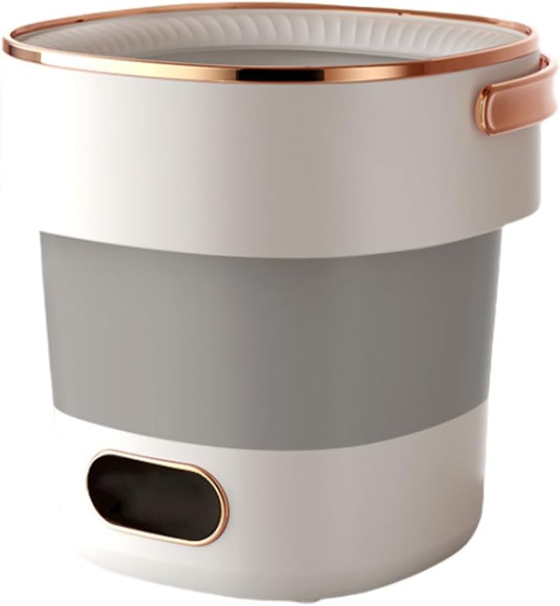 Mini Laundry Machine 12L Large Capacity For Efficient Cleaning With Spin Basket, Foldable Camping Washing Machine Apartments, Dorm,RV, Travel(Size:12.59 * 12.28 * 12.99in,Color:Off-white)