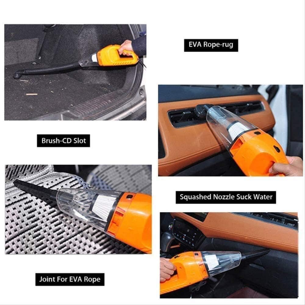 Portable Car Vacuum Cleaner: High Power Corded Handheld Vacuum 11.8 Foot Cable - 12V - Car & Auto Accessories Kit for Detailing and Cleaning Car Interior