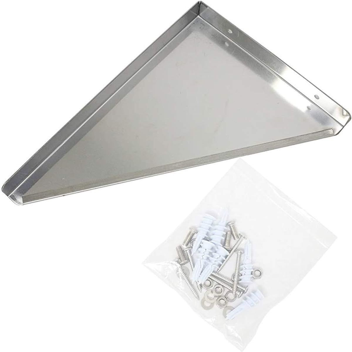 Leyso Stainless Steel Commercial Wall Mount Shelf - Industrial Appliance Equipment (Restaurant, Bar, Home, Kitchen, Laundry, Garage and Utility Room) NSF Certified (16