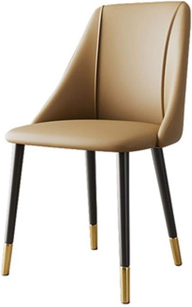 Dining Chair Kitchen Dining Room Furniture Chairs Matte Suede Leather Dining Chairs for Living Room Desk Patio Terrace Office Kitchen Lounging Cafeterias (Color : Yellow)