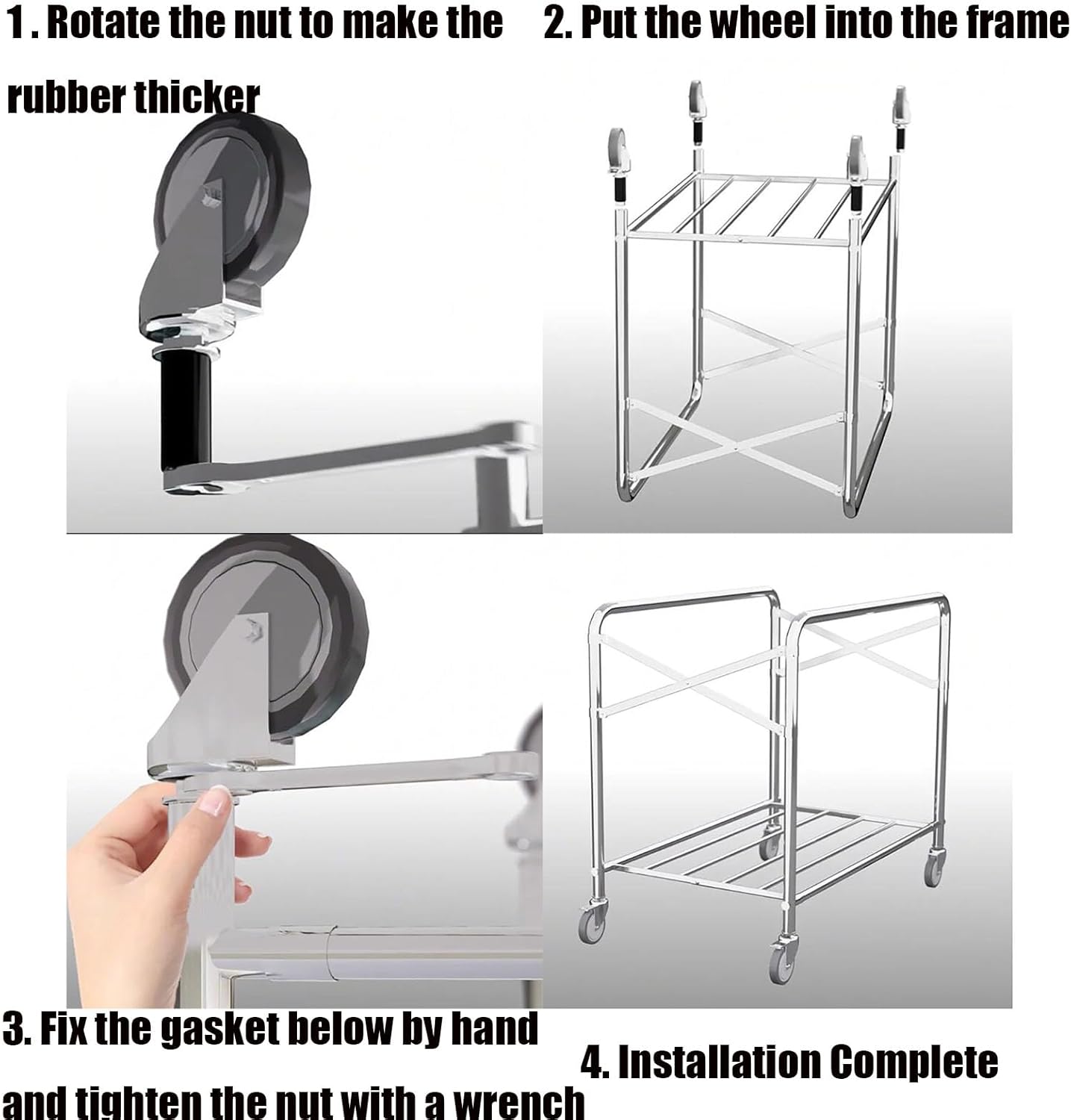 Commercial Laundry Cart with Wheels Heavy Duty Collapsible Laundry Cart, 12 Bushel Industrial Rolling Baskets Trucks with Steel Frame and Waterproof Oxford Cloth, for Home Organizer Storage