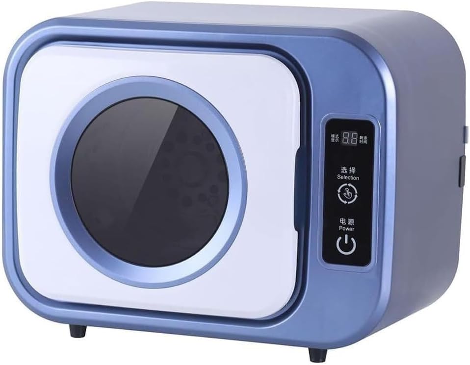 Portable Electric Clothes Dryer Small Wall Mounted Drum Drying Machine, Mini Electric Portable Clothes Dryer, Front Load Compact Tumble Laundry Dryer(A)