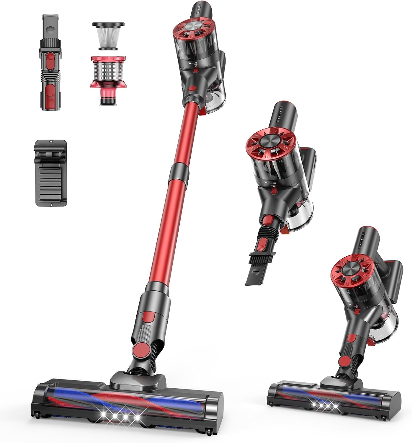 2600mAh Rechargeable Vacuum Cleaner Max 40 Mins Runtime