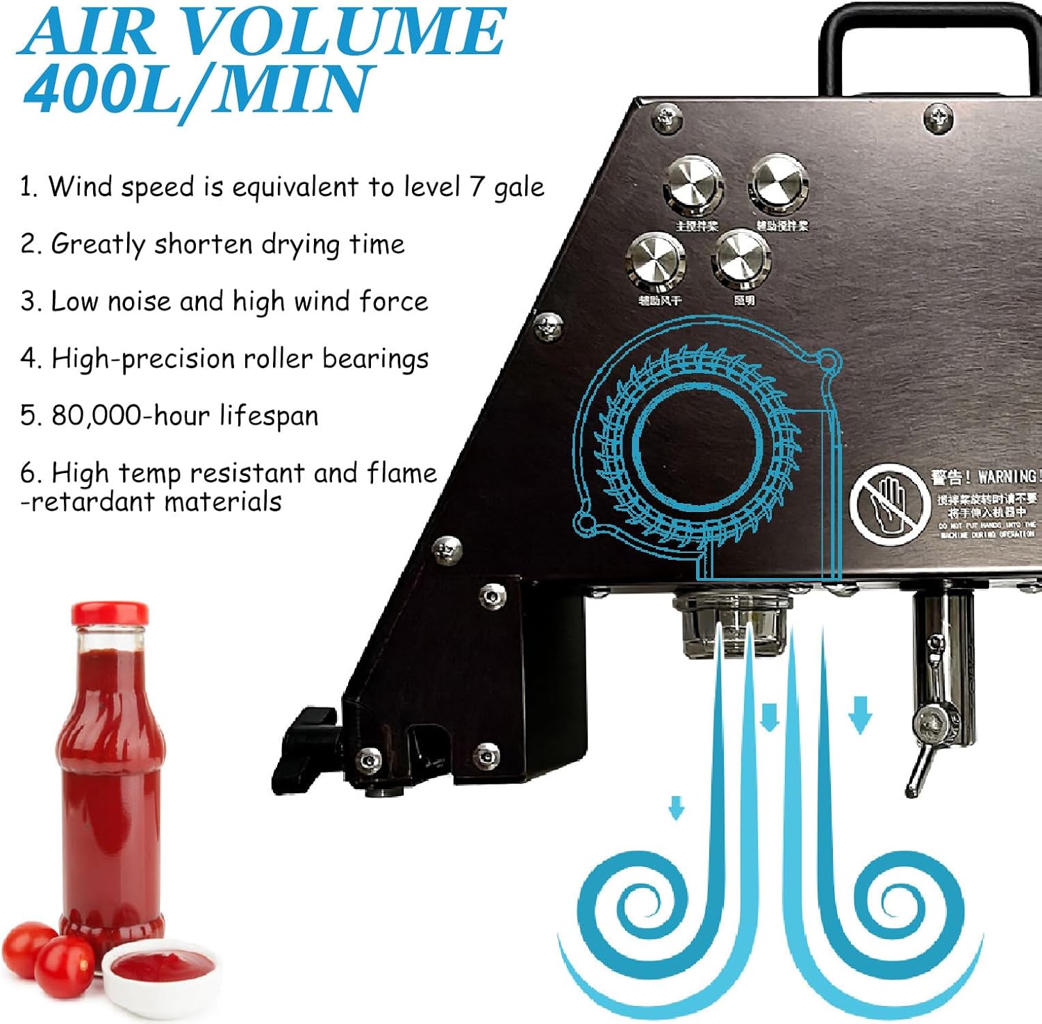 Fruit & Vegetable Blender, Portable Blender, Fit Whole Fruit and Vegetable Slow Masticating Milling Machines,220V