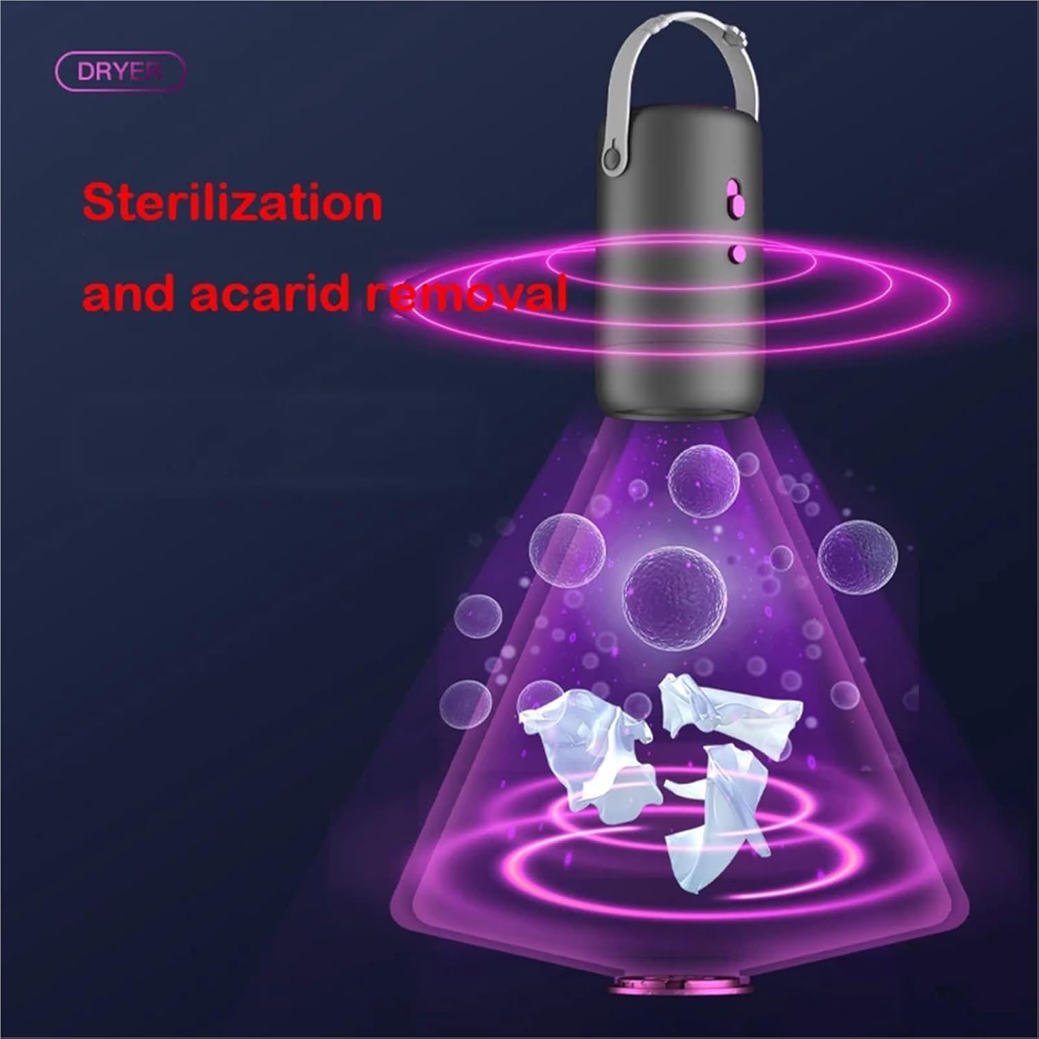 Portable Clothes Dryer, Multi-function Mini Electric Clothes Dryer Portable Clothing Shoes Heater,for Travel,Apartment(YE Standard)