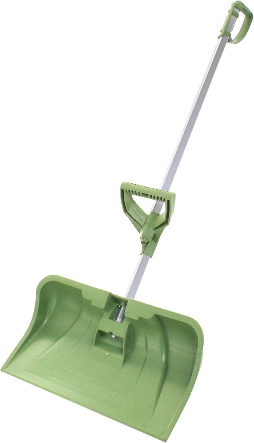 22 Inch SnoSlinger | Heavy-Duty Snow Shovel with Ergonomic Connex Grip | Poly SnoLoader Scoop and 55 Inch Aluminum Handle for Shoveling Drive-Way Side-Walk | Made in USA by Vertex | Model EX822.54