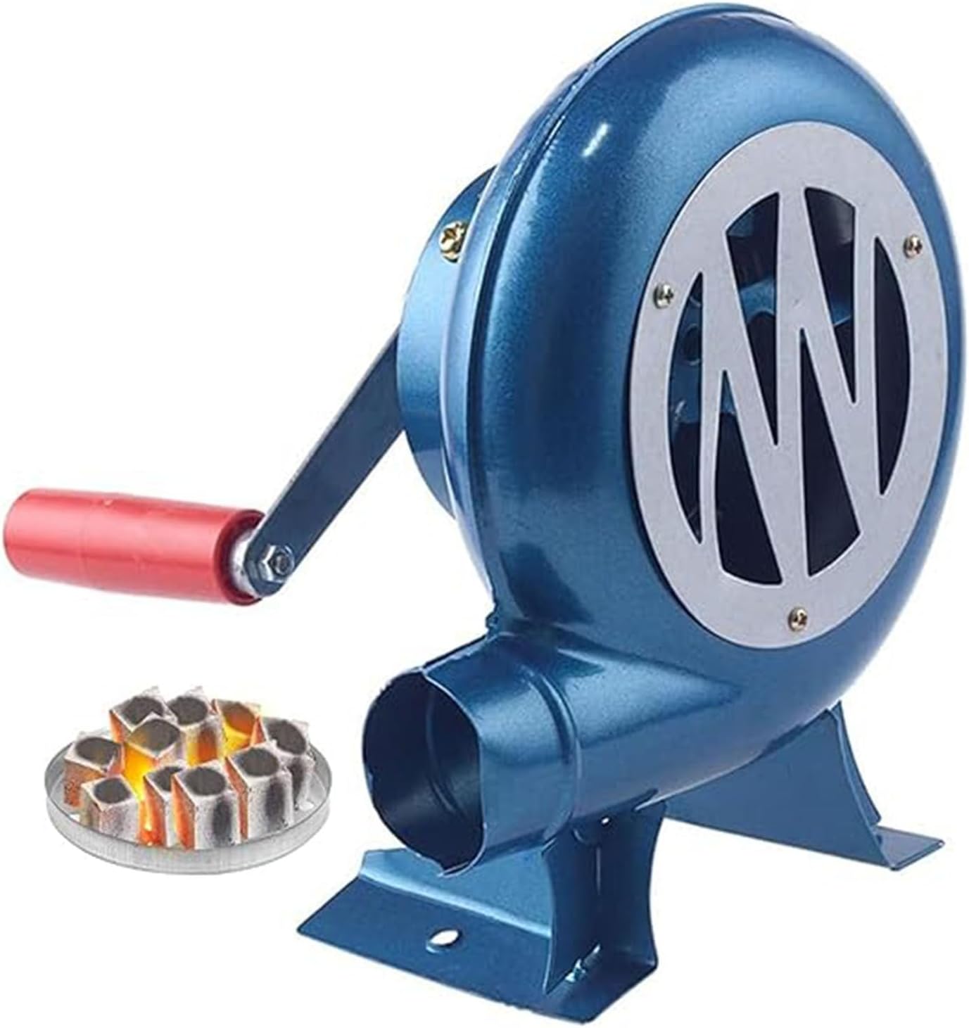 Hand Forge Blower Blacksmith Forge Charcoal Chimney Starter Air Mover Blower BBQ Fan for Picnic Camping Stove Accessories(Size:350W,Color:One Color)