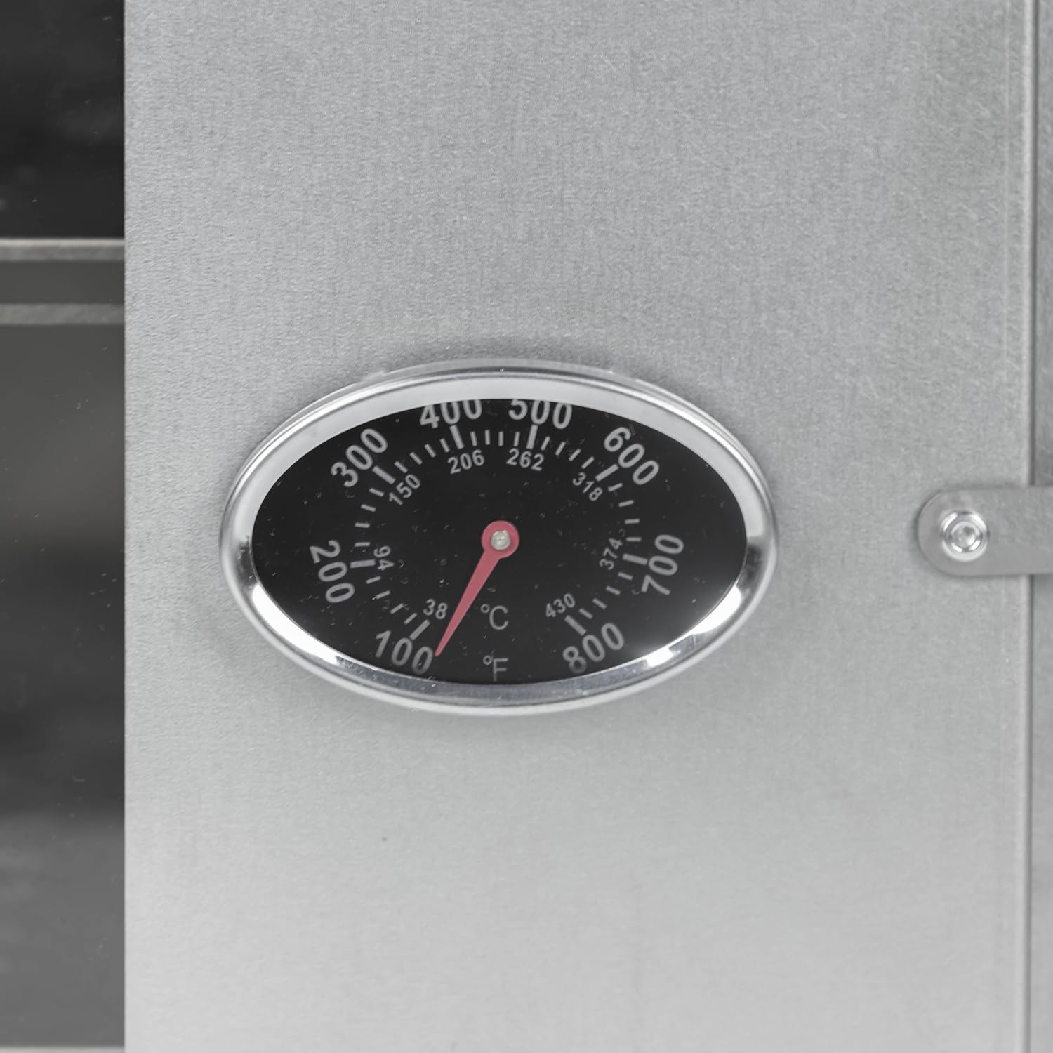 POMOLY Camping Oven 12.6''H Wood Stove Oven with 2 Tier Grill, Portable Titanium Oven with Thermometer for Baking, Heating, BBQ (Size L)