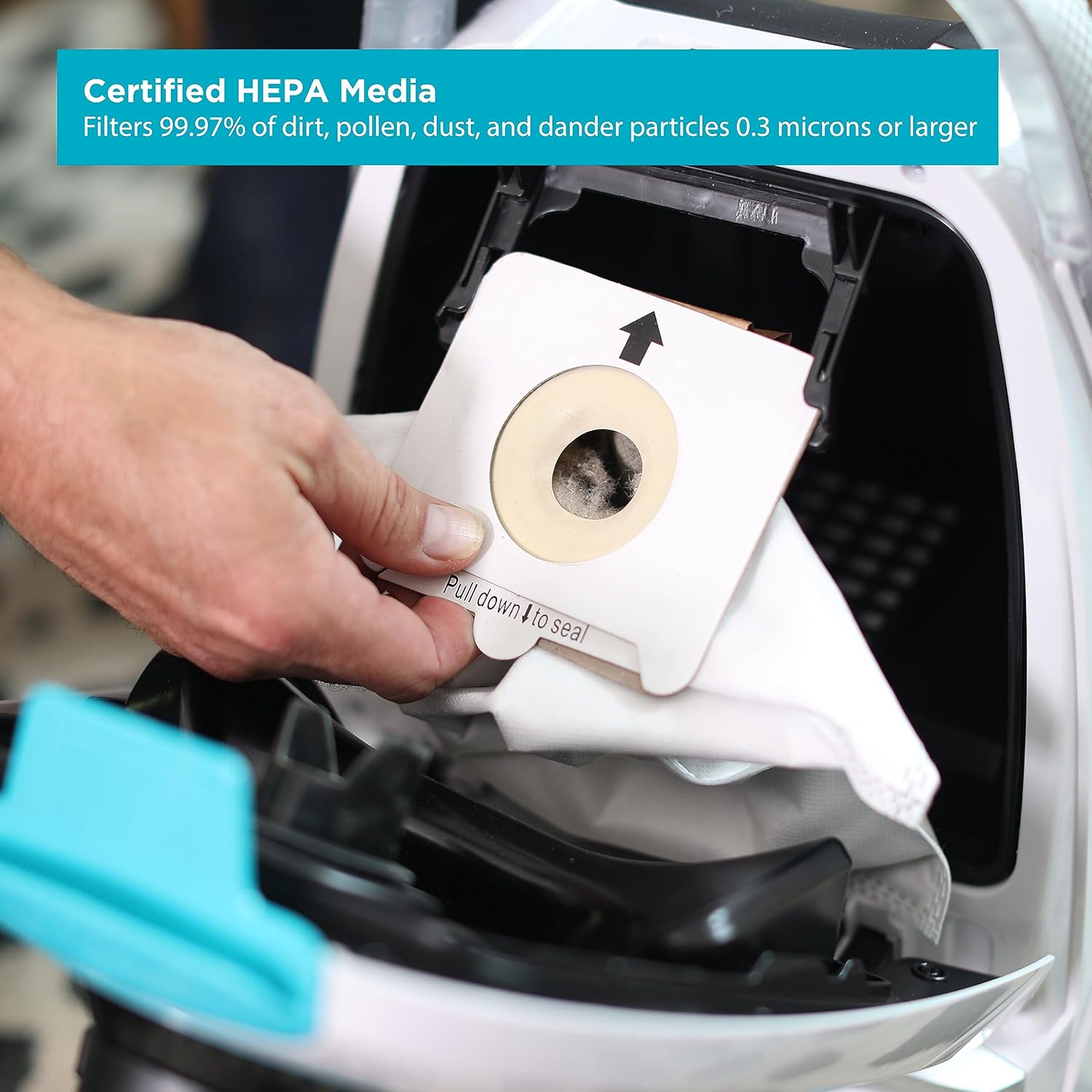 Simplicity Vacuums Scout Canister Vacuum with Bags and Filter Set Bundle, Home Rug and Hardwood Vacuum Cleaner to Vacuum Dust and Pet Hair on Floors and Above Floor Areas