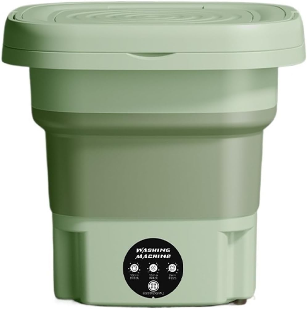 8L Portable Small Foldable Washing Machine With Spin Dryer Compatible With Socks Underwear Panties Washer Household Mini Washing Machine(8pcs,US)