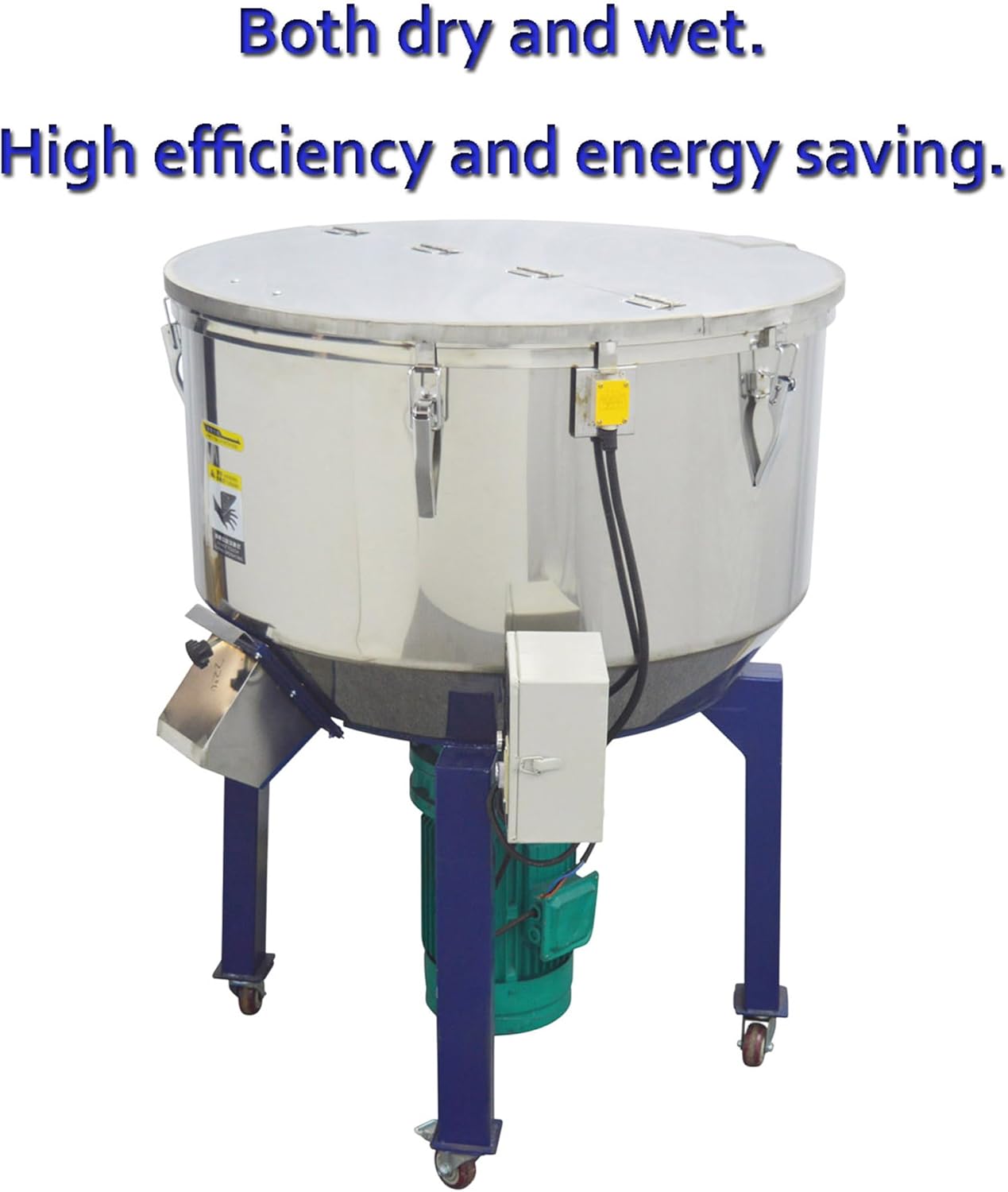 INTSUPERMAI Vertical Blender Drying Plastic Mixer Plastic Granules Power Blender Mixer Blending Machine 150kg Capacity Industrial Vertical Color Mixing Machine 220V