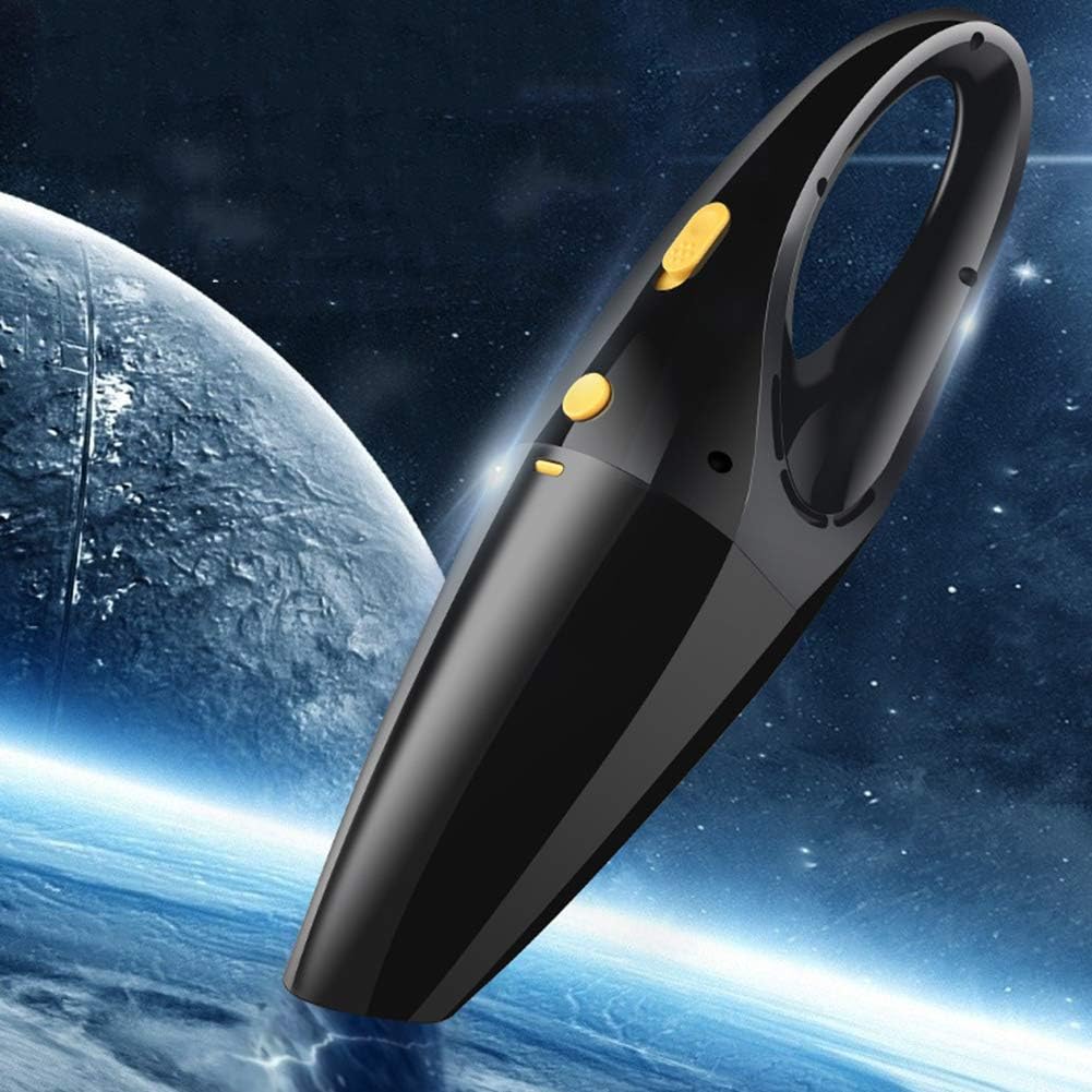 Car Vacuum Cleaner Portable Handheld Vacuum Cleaner with Cleaner HEPA Filter, Wet and Dry Double Use, Handheld Vacuum Cordless for Animal Hair,Black (Black)