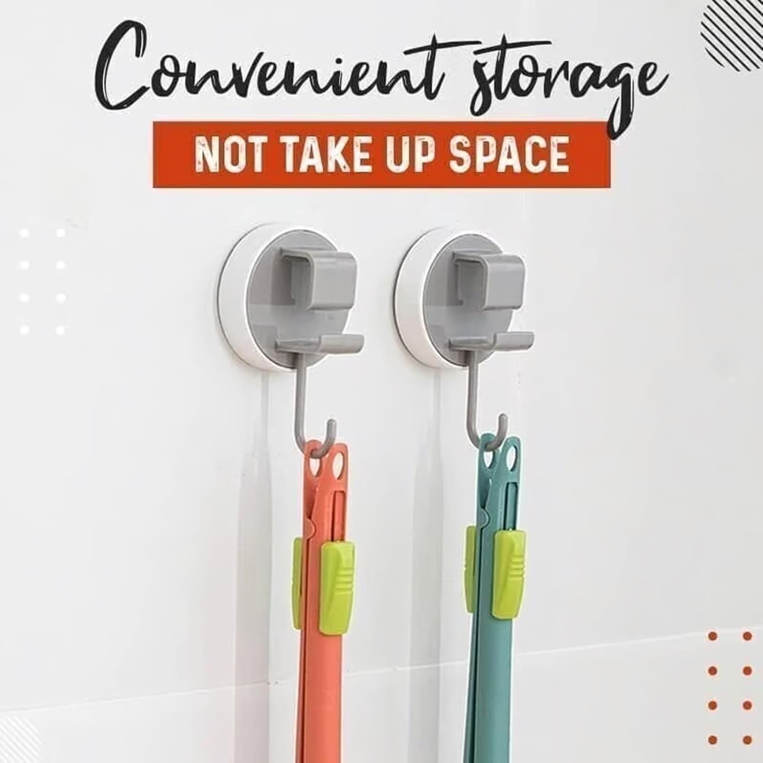 Multifunctional Egg Beater, 2 in 1 Food Clip & Egg Whisk, Multi-purpose Egg Whisks, Handheld Egg Whisk Blender Bread Clip, Household Kitchen Tool for Gripping, Stirring, Mixing Food (Orange+Green)