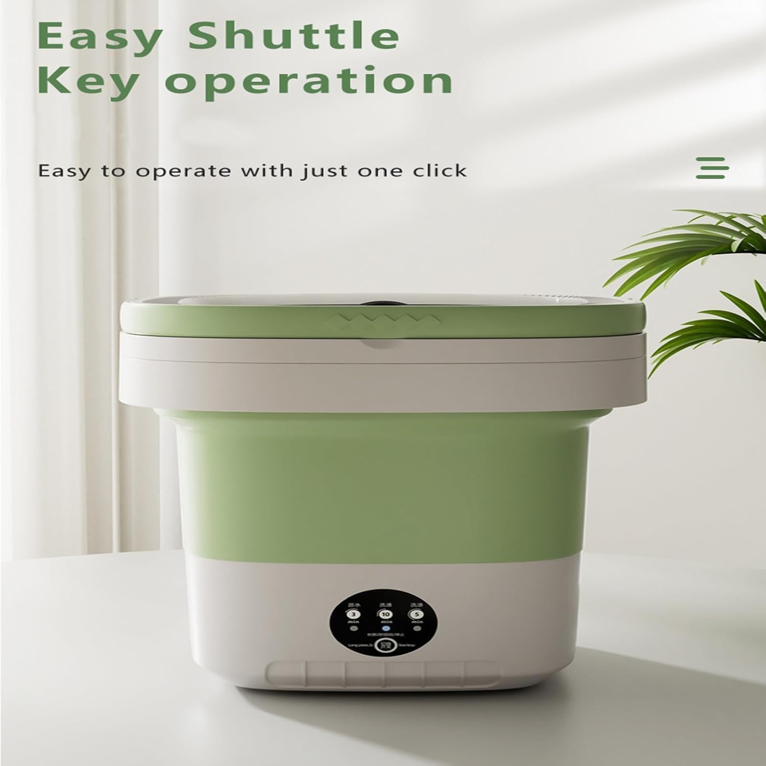 Compact 12L Portable Washing Machine & Dryer, Folding Design for Home & Dorm, Ideal Mini Washer for Underwear & Travel, Space-Saving Pink Appliance (Purples)