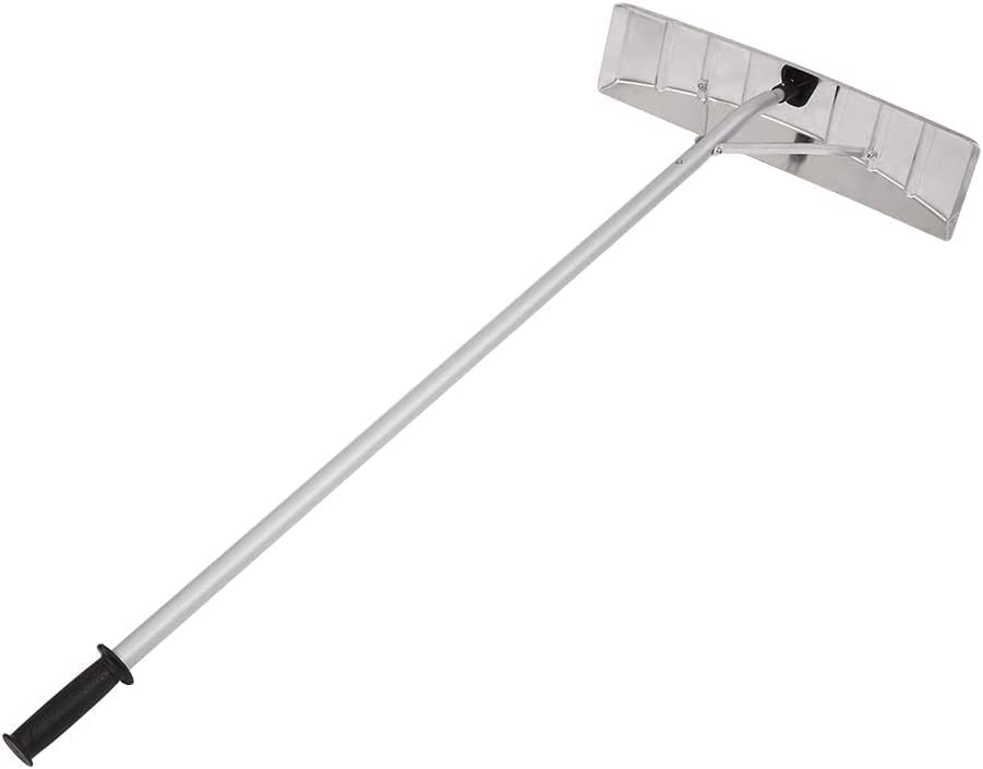 Snow Rake Lightweight Snow Shovel Roof Rake Extension Poly Blade Adjustable Telescoping Handle Snow Shovel