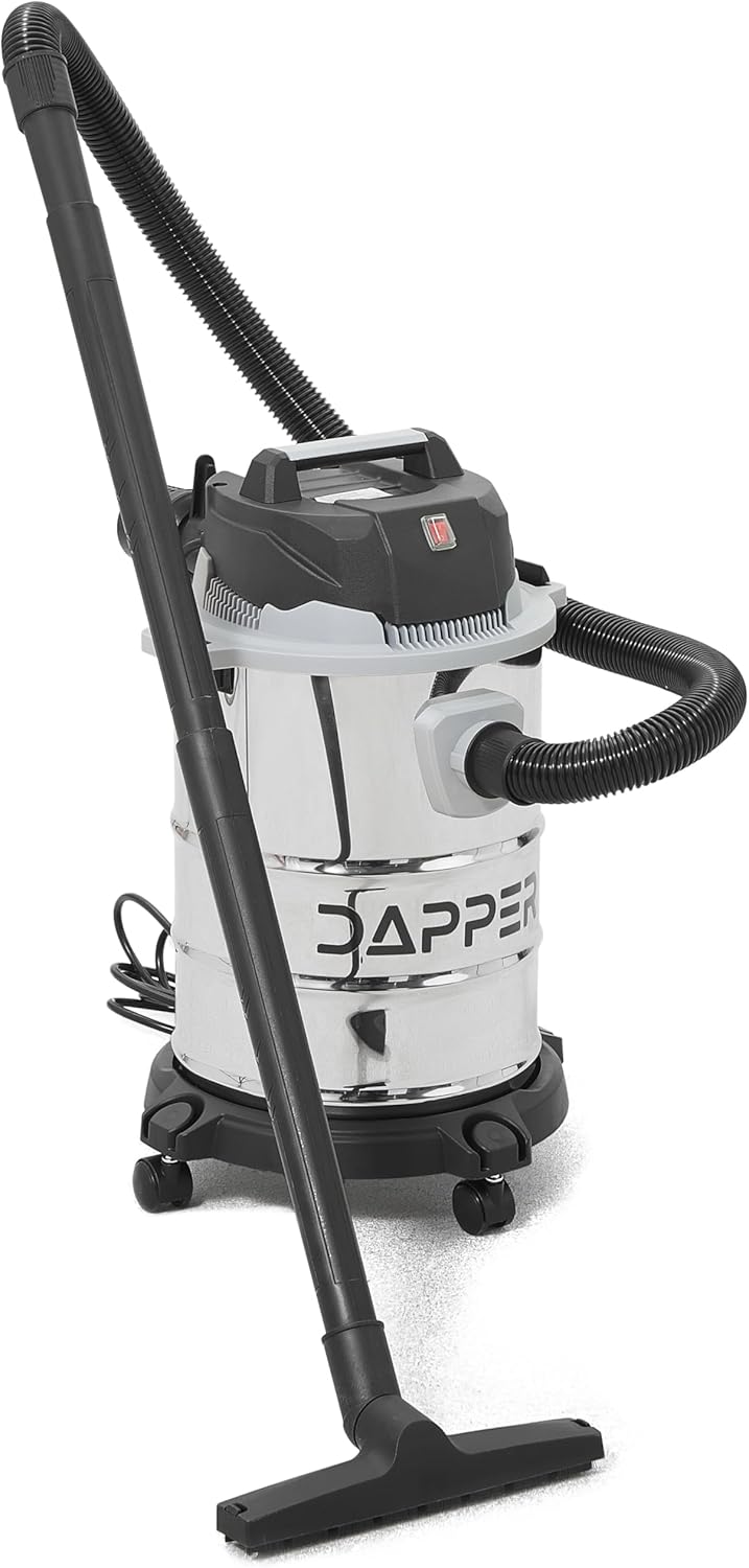 6 Gallon 3.0 Peak HP Wet/Dry Vacuum, Stainless Steel Tank, 3 in 1 Function Portable Shop Vacuum with Attachments, Ideal for Jobsite, Garage & Workshop.