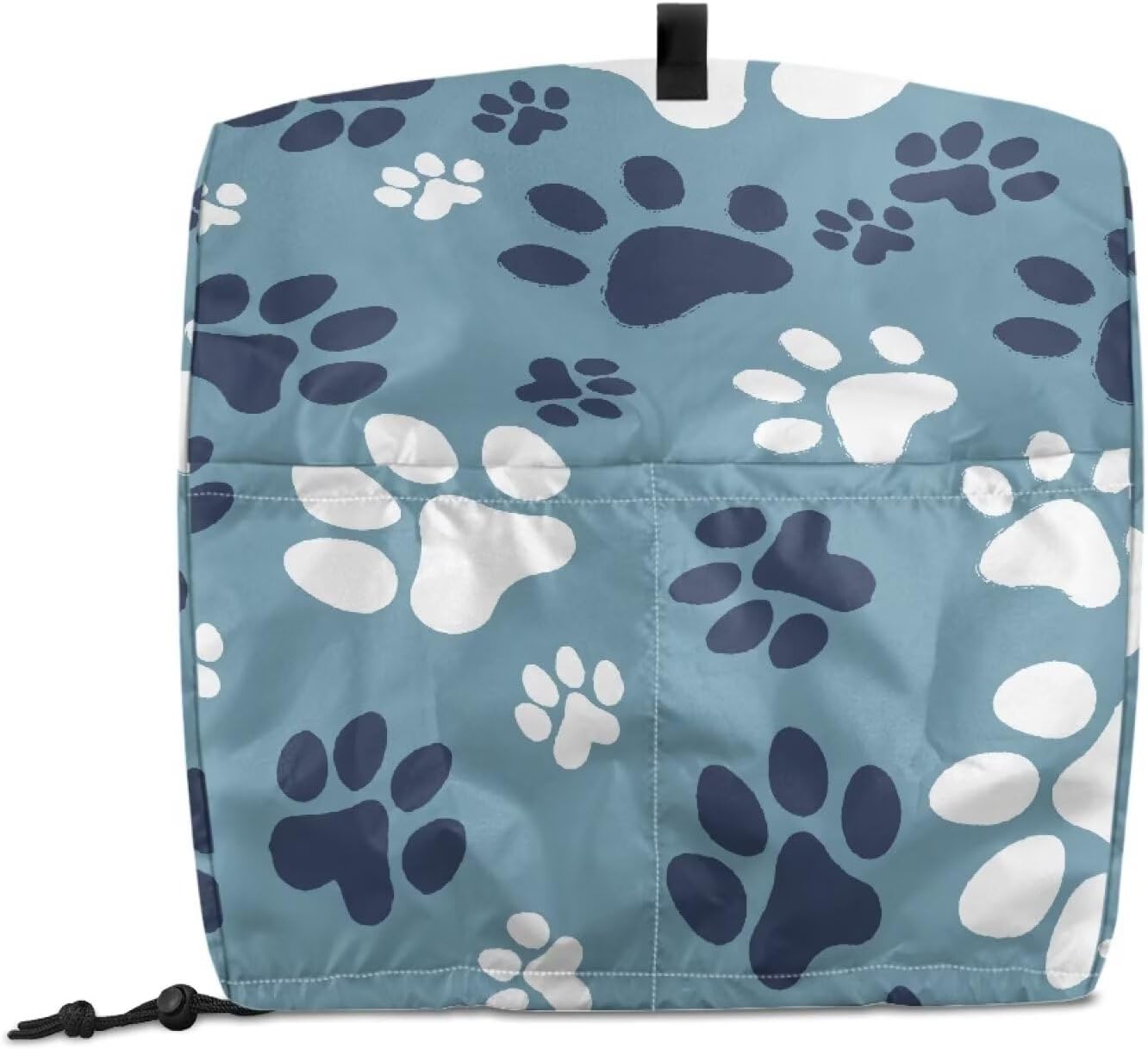 Stand Mixer Cover, Portable Stand Mixer Dust Cover for Most Standard Blender Dustproof Kitchen Appliances Dust Cover with Top Hook Portable to Use Blue Dog Paw Prints