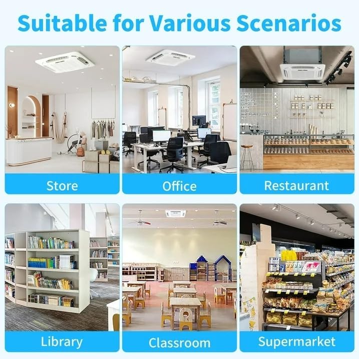 Bonnlo 23000 BTU Ceiling Cassette Air Conditioner with Inverter & Remote Control, 23 SEER2 Ductless Mini Split AC/Heating System with Pre-Charged Condenser, Heat Pump & Installation Kit, 230V