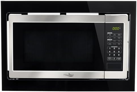 High Pointe Stainless Steel Microwave with Trim | 1.0 Cu. Ft. | 6 Cook Settings | 10 Power Levels | Child Lock | Touch Pad Controls