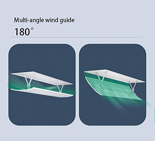 Ceiling air Conditioner air Outlet Deflector, Central air Conditioner Anti-Straight Blowing Wind Deflector Universal Adjustable for Home Office,20X100CM