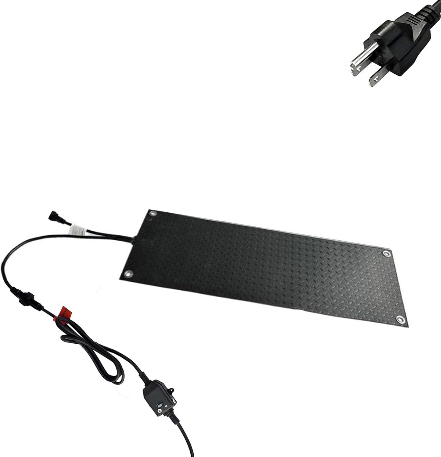 Heated Snow Melting Mat 110V for Stairs Walkways 10 X 30 Inch Anti Slip Rubber Heating Pad Electric Ice Melter for Outdoor Winter Driveway & Patio