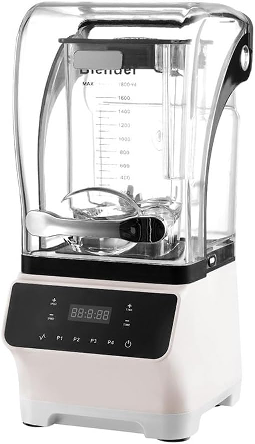Smoothie Blender,2600W Commercial Countertop Multiple Speed Smoothie Blender,1.6L High Speed Smoothie Maker,Household Quiet Blender,for Puree, Crush Ice, Smoothies(White)