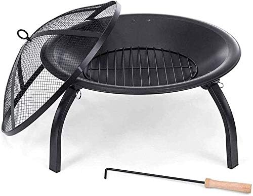 Fire Pits Outdoor Wood Burning Outdoor Gas Fire Pit, Portable Heater 56cm Diameter Firepit Bowl