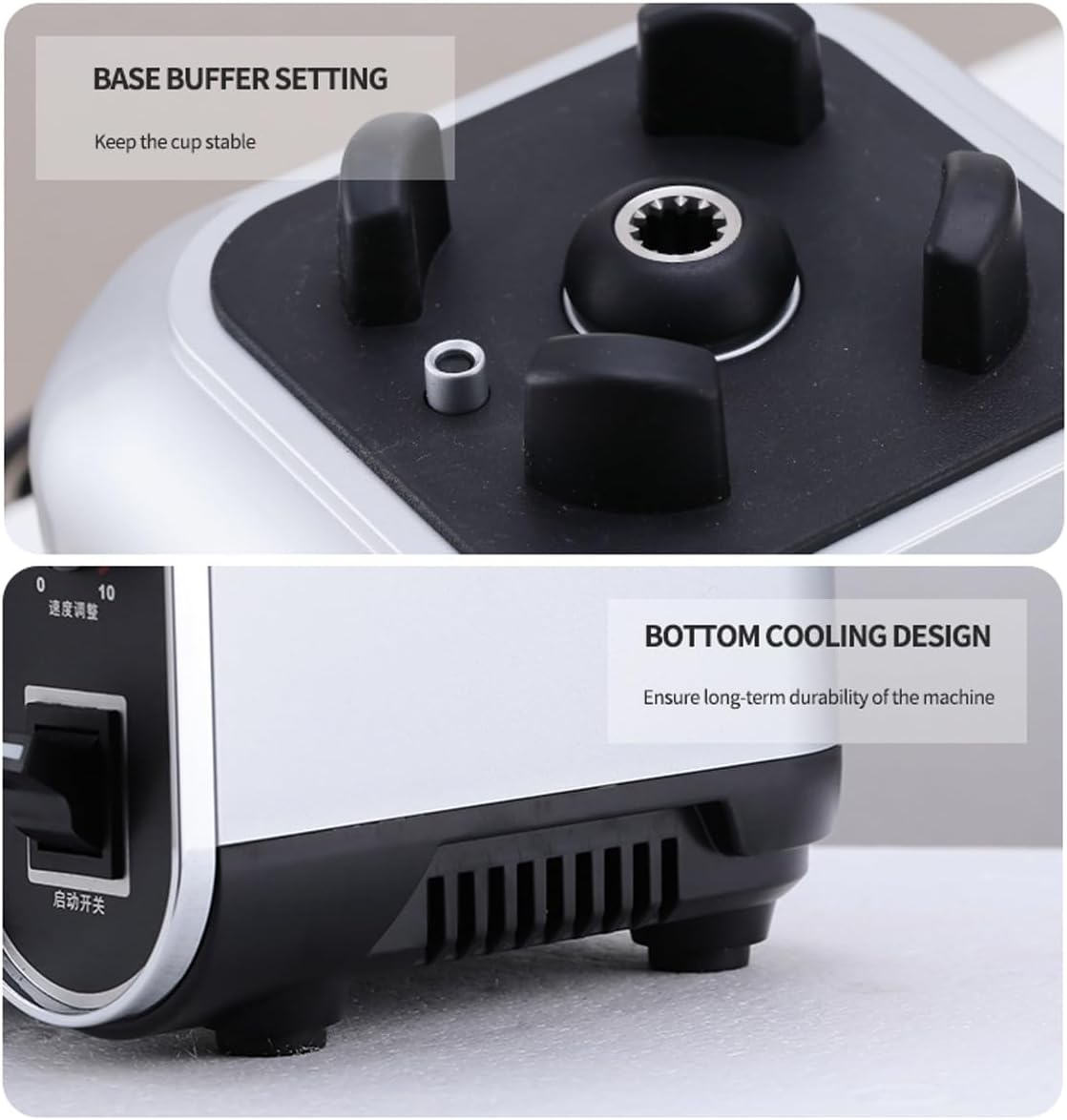 Smoothie Blender,2200W Multifunction Commercial Quiet Blender with Tea cup/milk cover cup/smoothie cup,1.5LProfessional Countertop Blender,Household Quiet Blender,for Puree, Crush Ice, Smoothies(Red)