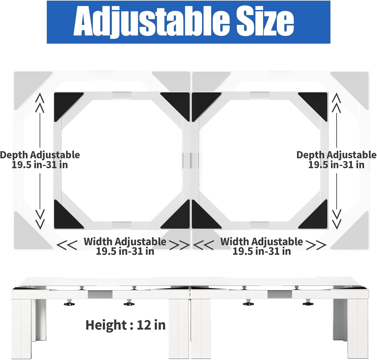Chinchilla Heavy duty Stainless steel Laundry Pedestal ,12