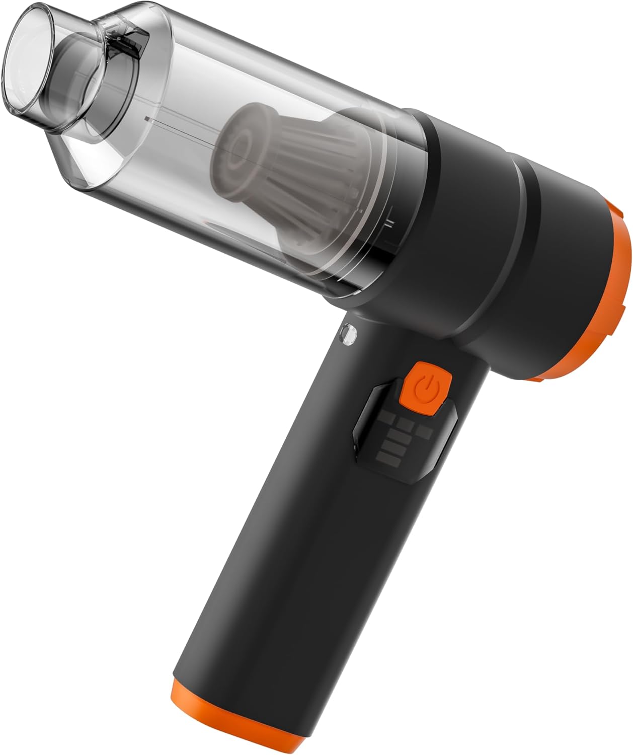 Car Vacuum Portable Cordless, 4-in-1 Handheld Vacuum Cordless with 30000PA Suction, 130000RPM, 6800mAh Battery, 10 Nozzles, Rubber Paint Material for Car, Home, Pet Cleaning（Black）