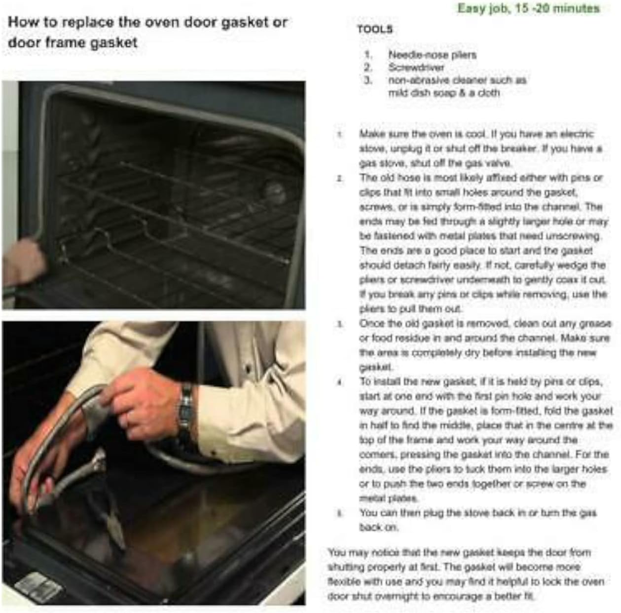 GLOB PRO SOLUTIONS 318053126 Microwave Oven Door Gasket Replacement for and Compatible with Frigidaire Kenmore 318053126 Heavy Duty