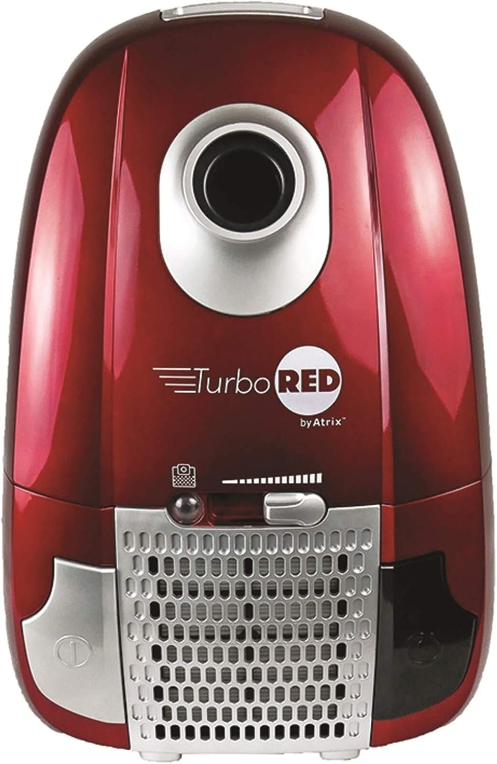 Atrix Turbo Red AHC-1 HEPA Canister Vacuum Cleaner – Powerful 1,400W Variable Speed Motor, Lightweight 6-Quart Bag Design, 3-Stage Filtration, Telescopic Wand, Full Bag Indicator & Accessory Kit