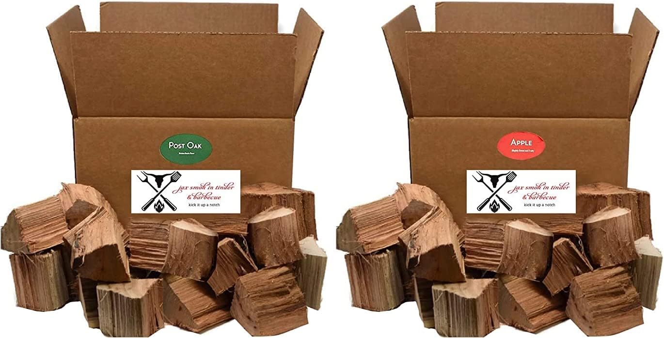 Cattleack Smok'in Tinder Premium BBQ Wood Chunks for Smoking and Grilling- Approximately 10 lb Shipped in 12