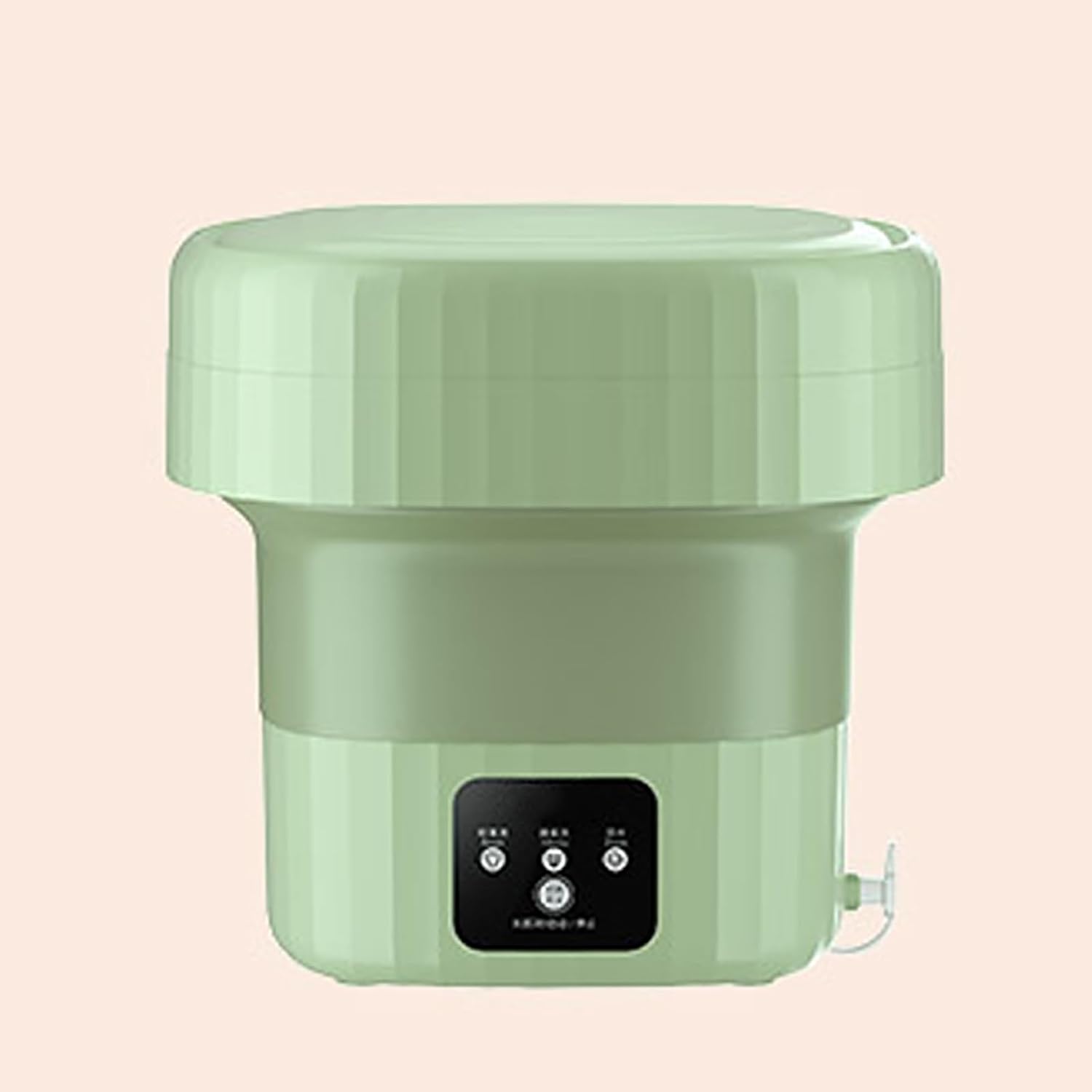 Foldable Washing Machine, Mini Washer, Suitable for Washing Small Clothes, Baby Clothes, Underwear, Socks (Color : Green)