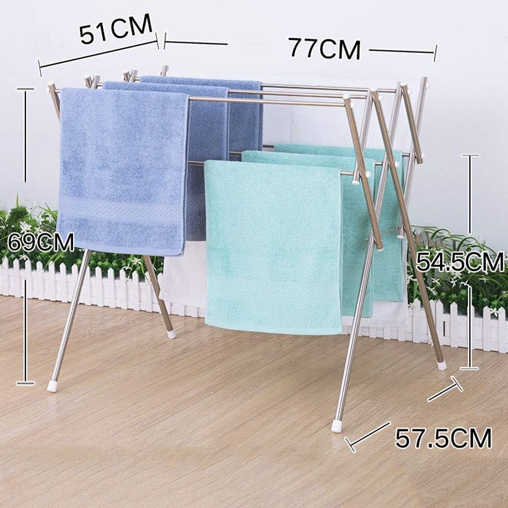 Clothes Drying RacksAirer Drying Rack 4 Tracks Folding Double Layer Clothes Airer 304 Stainless Steel Bathroom Towel Rail Balcony Strong Sturdy Dryer Space Saving beautif