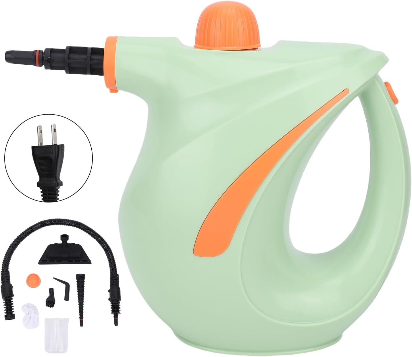 Handheld Steam Cleaner, 1200W 3.0 Bar Pressure High Temperature Portable Steamer, Steam Washer Steam Cleaning Machine for Home Car Floor Upholstery Grout Window Couch (US Plug)