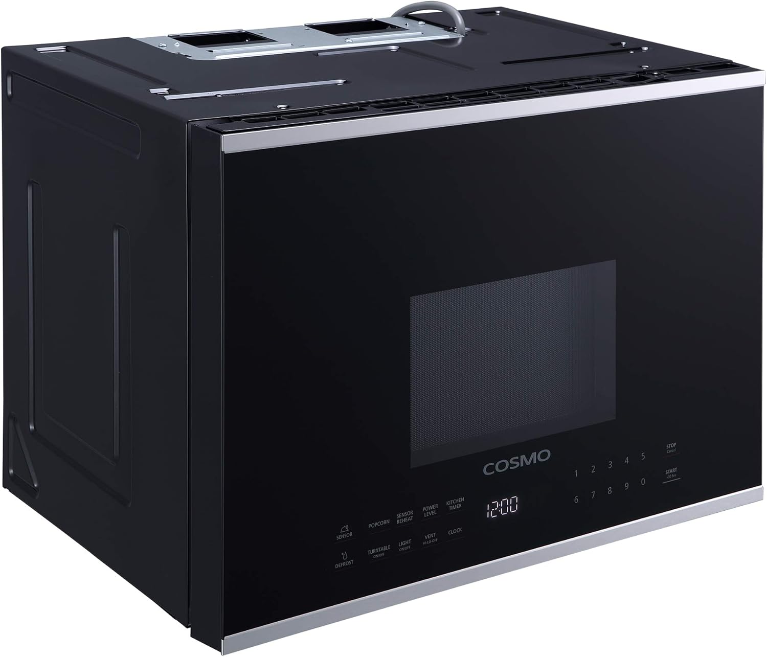 COSMO COS-2413ORM1SS 24 in. Stellar Collection 1.34 cu. ft. Over the Range Microwave in Stainless Steel with Vent Fan