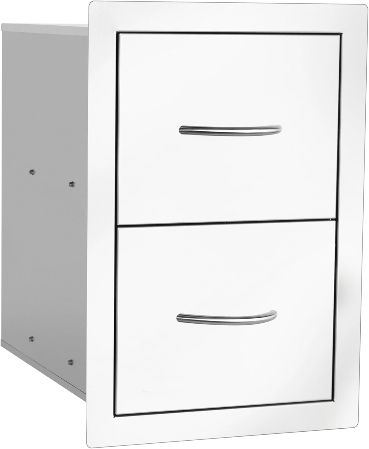 Bullet by Bull Classic Double Drawer Storage Stainless Steel Drop in for Outdoor Kitchen BBQ Island