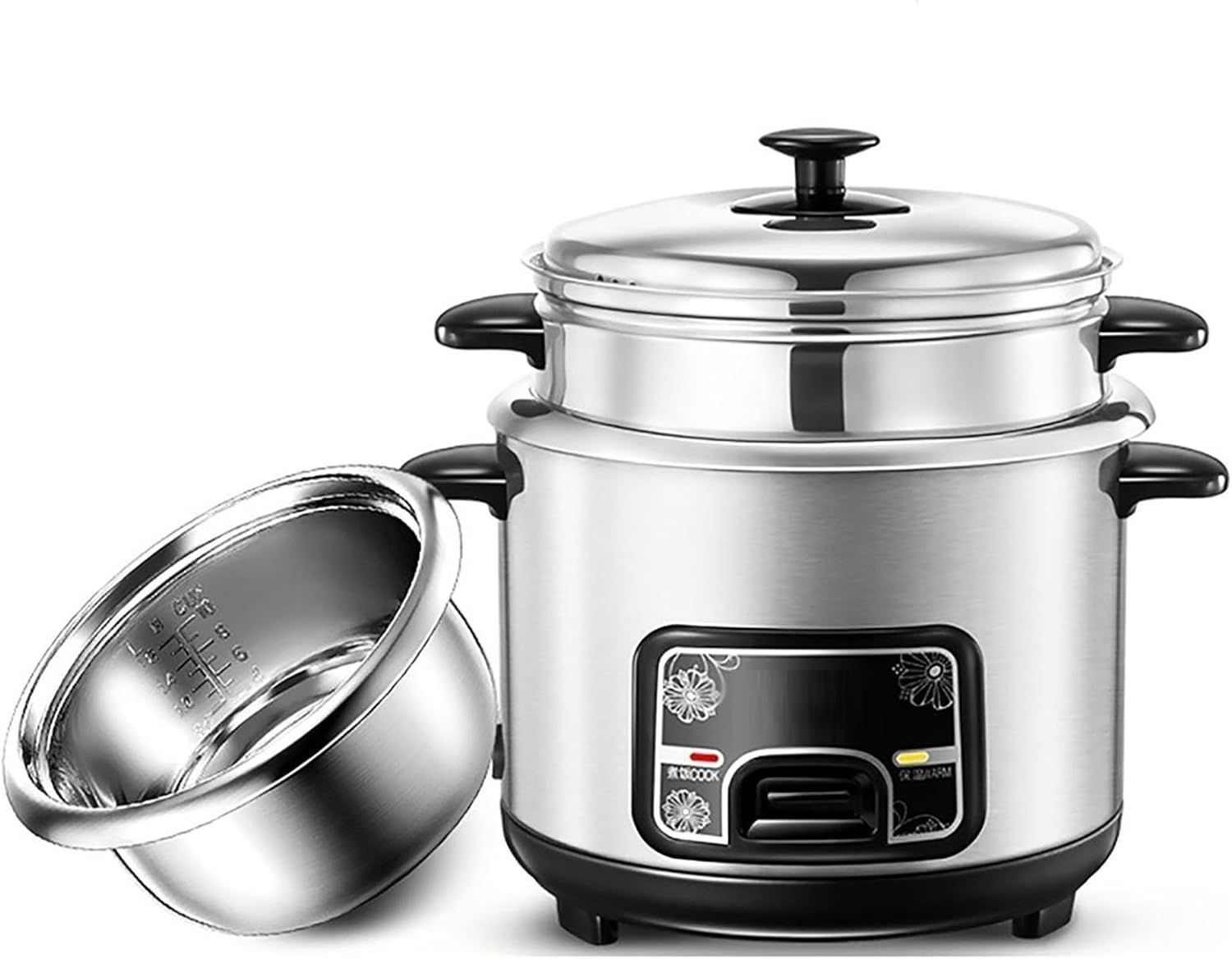 Rice Cooker (2-5L) Home Multi-function Stainless Steel Inner Pot Rice Cooker，Small Appliances Can Accommodate Up To 1-7 People 220-240V US/EU(2L-400W)