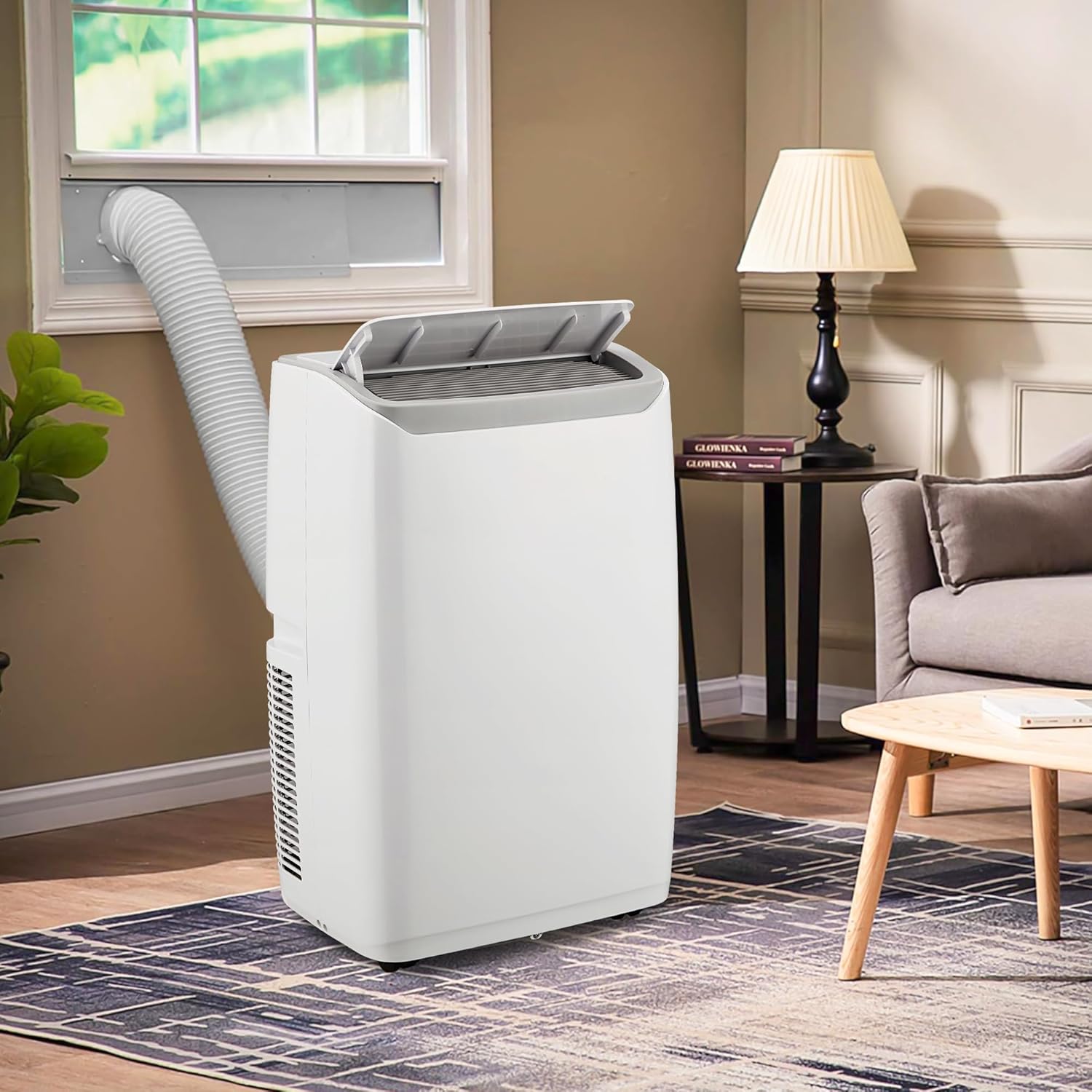 Portable Air Conditioners, 12000 BTU Air Conditioner for 550 Sq. Ft, Dehumidifying & Fan, Quiet Operation and Easy Mobility, Remote Control for Home & Office