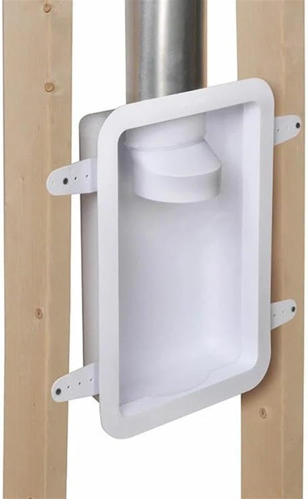 DRB4XZW Recessed Dryer Vent Box - for Dundas Jafine White Dryer Wall Box Replacement