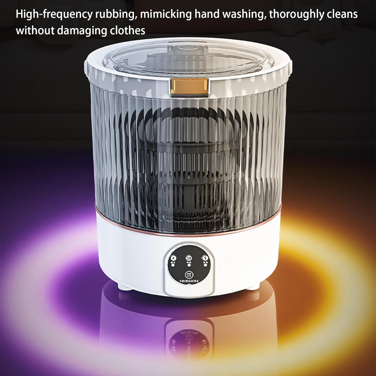 Mini Portable Washing Machine 12L Upgraded Large Capacity Mini Washer Dryer Combo for Underwear,baby Clothes Small Clothes Washing Machine Semi-automatic for Apartments,Dorm,Camping,Hotels Purple 12L