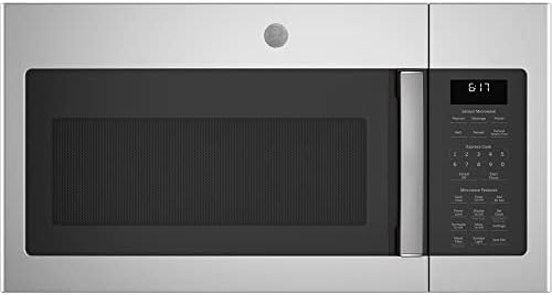GE JVM6175SKSS 1.7 Cu. Ft. Over-the-Range Sensor Microwave Oven Stainless Steel Bundle with Premium 2 YR CPS Enhanced Protection Pack