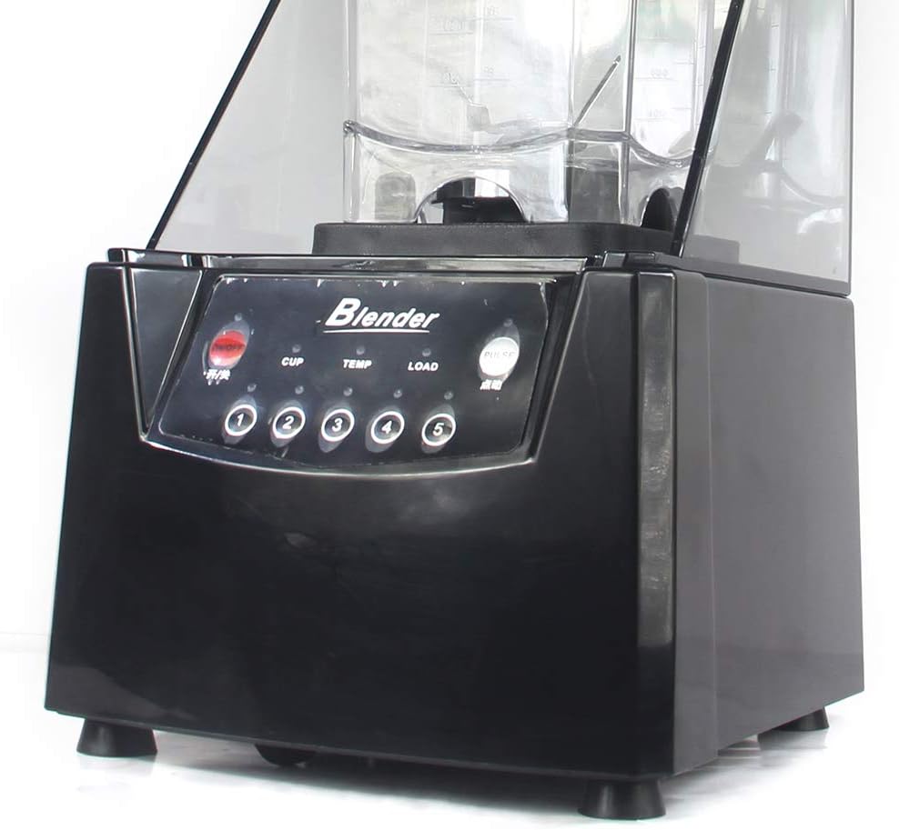 Smoothie Blender 1.8L Commercial Countertop Blender 2200W High Speed Soundproof Cover Blender Fruit Juicer Blender for Various Shakes and Smoothies