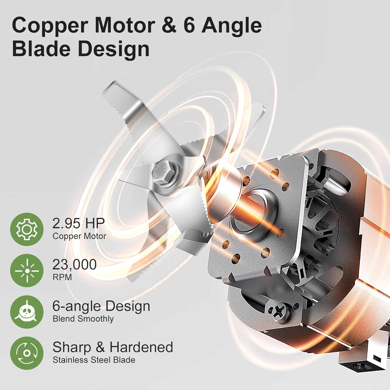 Commercial Blender, 2200W 2.95 HP Professional Blender with Quiet PC Sound Enclosure, 70 Oz / 2L Large Heavy Duty Blenders with 9 Speeds, Timer, Self-Cleaning, 5 Presets For Shake and Smoothie